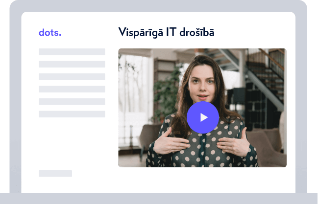 Kiberdrošības e-apmācības darbiniekiem video formātā